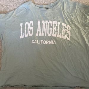Light Green T Shirt “Los Angeles”